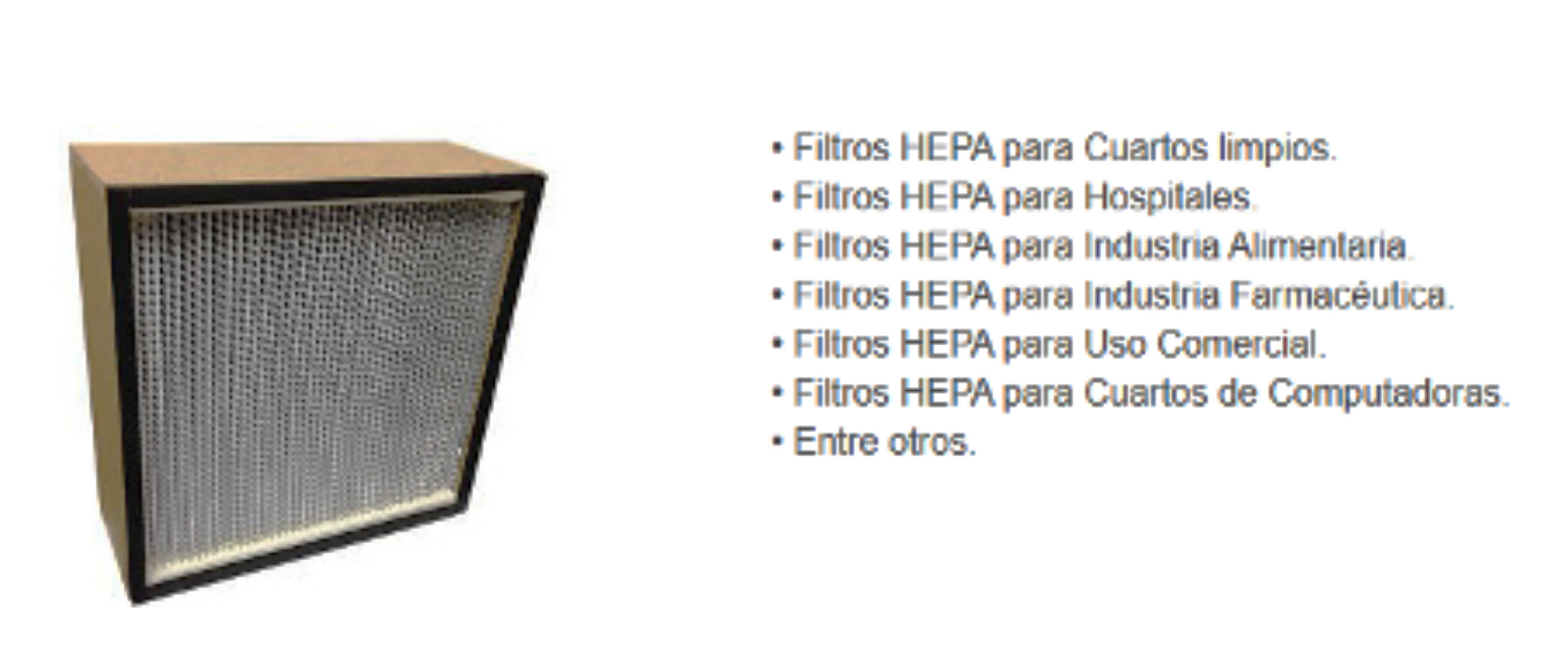 Filtro de aire HEPA, dos unidades